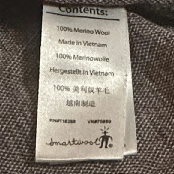 SmartWool Merino Wool Chevron Pattern Long Sleeve Top Base Layer Sweater Large - Picture 10 of 11